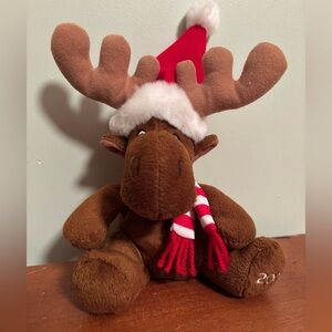 SEARS Christmas Plush Stuffed Beanbag Toy — Kris Moose